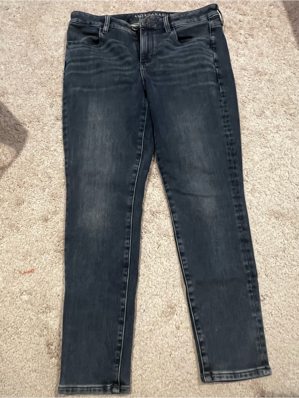 American Eagle Outfitters Blackened Gray Skinny Jeans